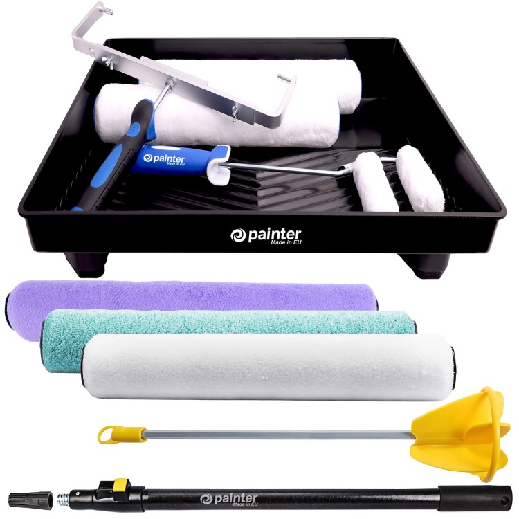 Duży zestaw malarski, niekapiący wałek 40cm, zestaw malarski do szybkiego malowania ścian i sufitów