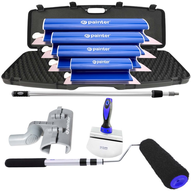 Zestaw noży do gładzi Painter 80,60,40,25 cm, szpachle do gładzi, pace do gipsu