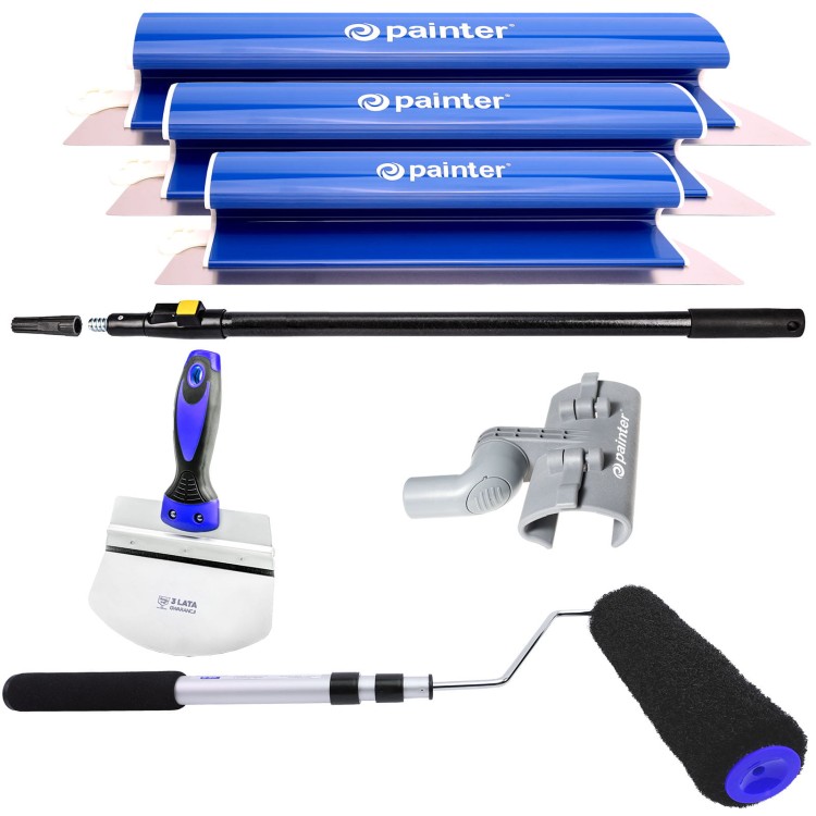 Zestaw noży do gładzi Painter 80,60,40cm zestaw szpachli do gładzi, noże do gładzi