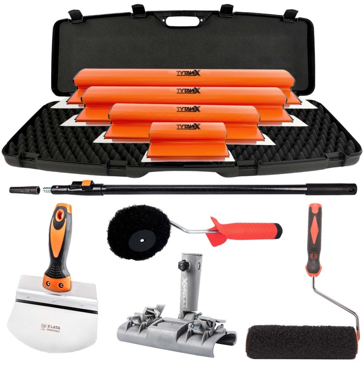 Pióra do gładzi TYTANX 80,60,40,15 cm, zestaw do gładzi, noże do gładzi