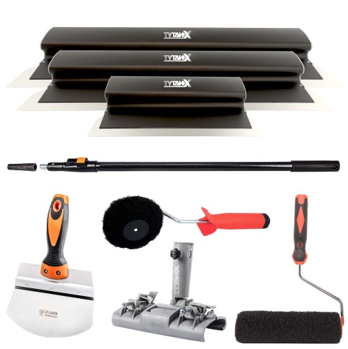 Zestaw noży do gładzi Tytanx [80,60,25cm] zestaw szpachli do gładzi, noże do gładzi