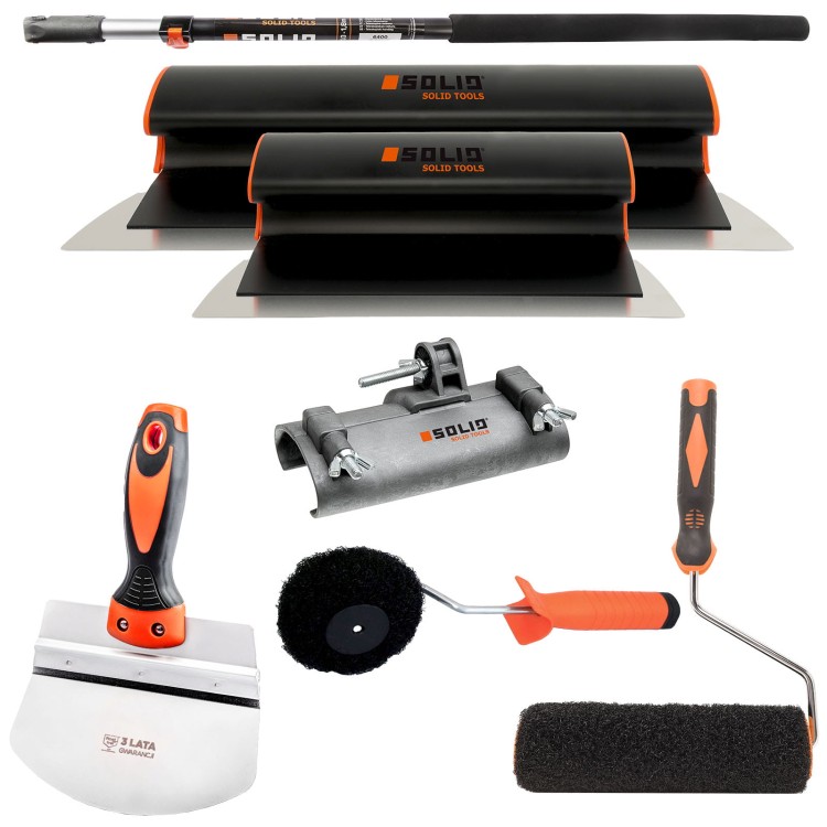 Solid noże do gładzi [45+65] zestaw noży do gładzi, szpachle do gipsu