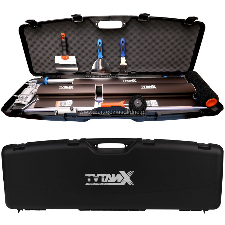 Szpachle do gładzi Tytanx T3 Premium Edition 80,60,40 cm, zestaw szpachli do gładzi