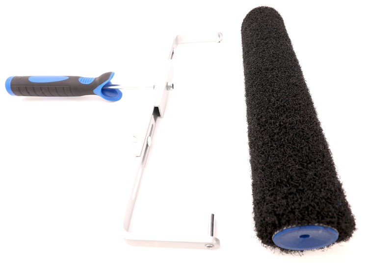 Wałek do gładzi 40cm długi wałek do nakładania szpachli zestaw z regulowaną rączką do wałków 30-50 cm