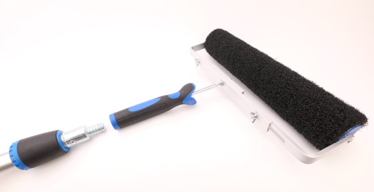 Wałek do gładzi 40cm długi wałek do nakładania szpachli zestaw z regulowaną rączką do wałków 30-50 cm