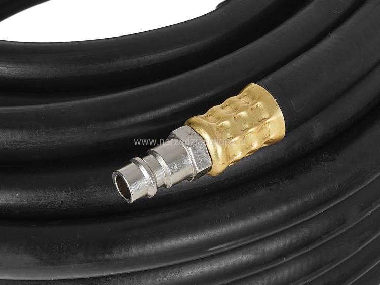 Wąż gumowy, pancerny 20m z kutymi końcówkami, profesjonalny, super elastyczny