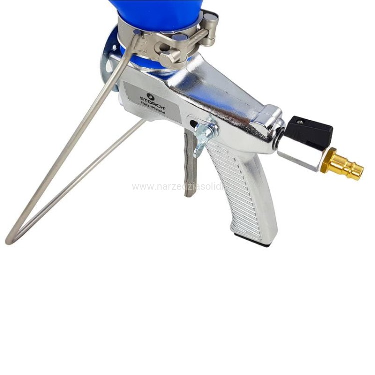 Pistolet do tynku, pistolet do tynkowania, profesjonalny Storch Putz-Pistole z podstawką