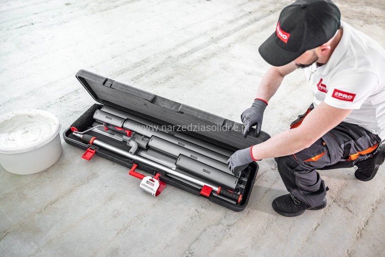 Szpachle do gładzi PRO ALU Z3 80,60,40 cm, zestaw szpachli do gładzi w walizce transportowej
