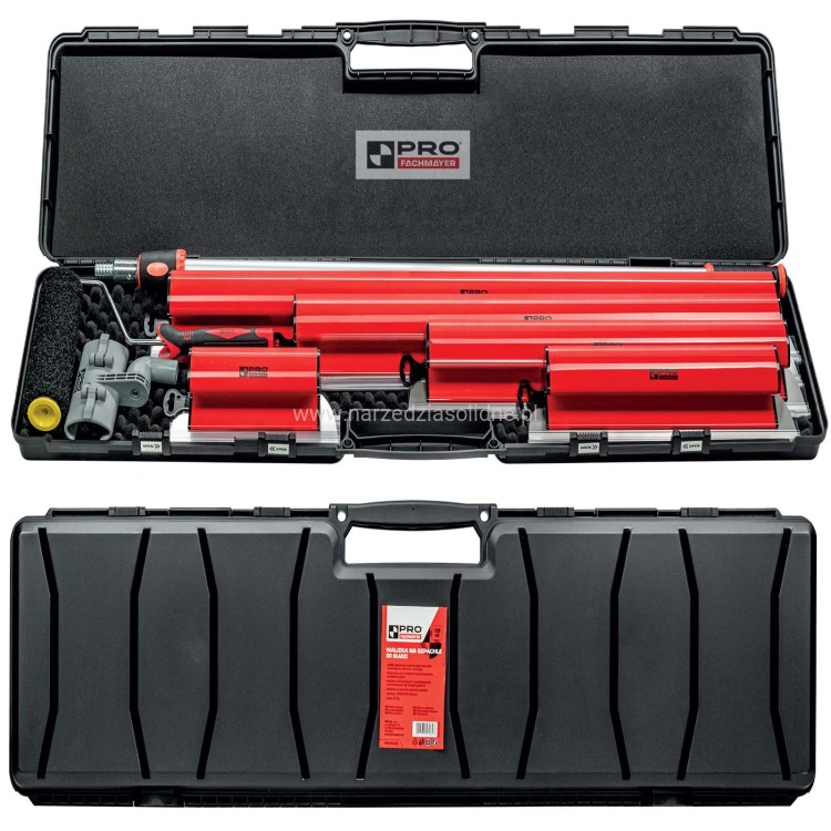 Szpachle do gładzi PRO Z5 100,80,60,40,25 cm, zestaw szpachli do gładzi w walizce transportowej