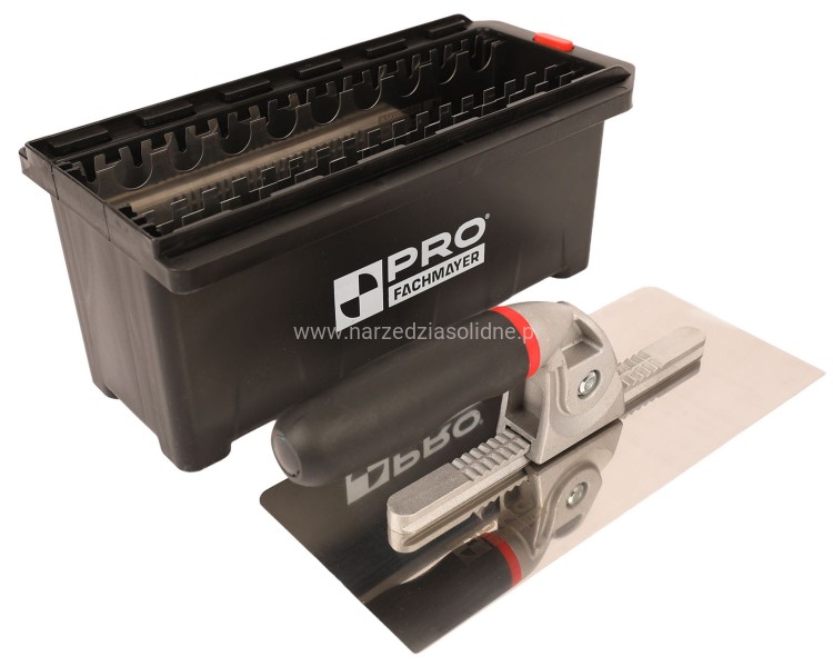 Zestaw pac glazurniczy rajberka z wymiennym uchwytem, Pro zestaw 6 pac glazurniczych, zębatych z wymiennym uchwytem, zestaw grzebieni do kleju