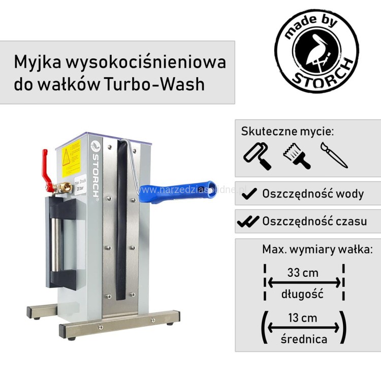 Urządzenie do czyszczenia wałków malarskich, myjka do wałków, Storch Turbo-Wash