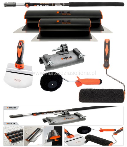 Solid zestaw noży do gładzi 25+65cm zestaw szpachli do gładzi gipsu