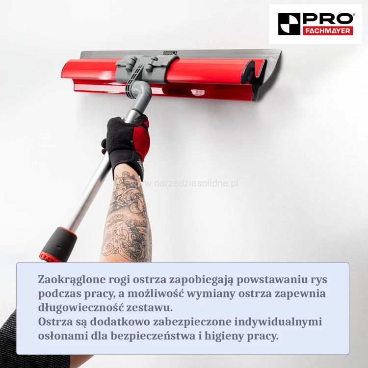 Noże do gładzi PRO Z4, 11-elementowy, zestaw szpachli do gładzi 80,60,40,25 cm w walizce transportowej
