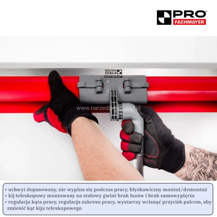 Pro zestaw noży do gładzi 40,60,80 cm w walizce, szpachle do gładzi PRO, profil PCV