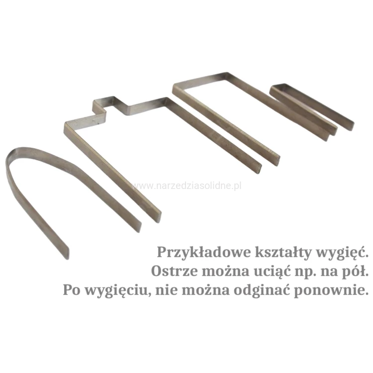 Blaszka do boniowania, ostrze do wycinania kanałów w styropianie, blaszka do samodzielnego wyginania kształtów pod bonie dł 30cm