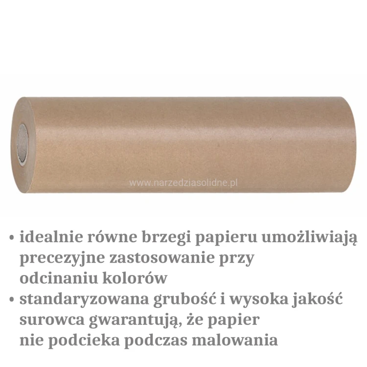 Papier ochronny lakierniczy, papier maskujący woskowany, 45g/m2, 50m w rolce, niemieckiej marki Storch