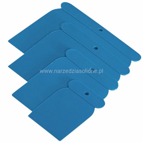 zestaw 4 szpachelek japonek, tworzywo sztuczne 50/80/100/120mm