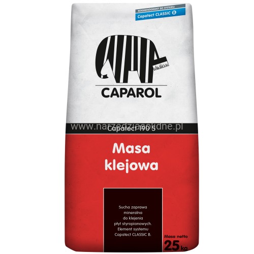 Caparol Capatect 190S 25kg, klej do styropianu (białego i grafitowego)