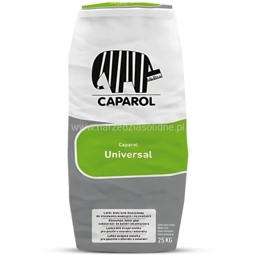 Caparol Universal 25kg, lekki tynk cementowo-wapienny, do wnętrz i na elewacje