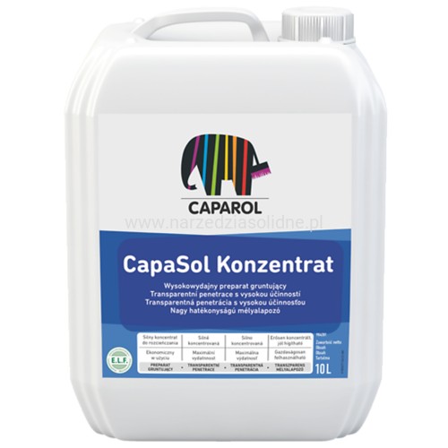 Caparol CapaSol Konzentrat 10L (1:4) - głębokopenetrujący, środek gruntujący (koncentrat)
