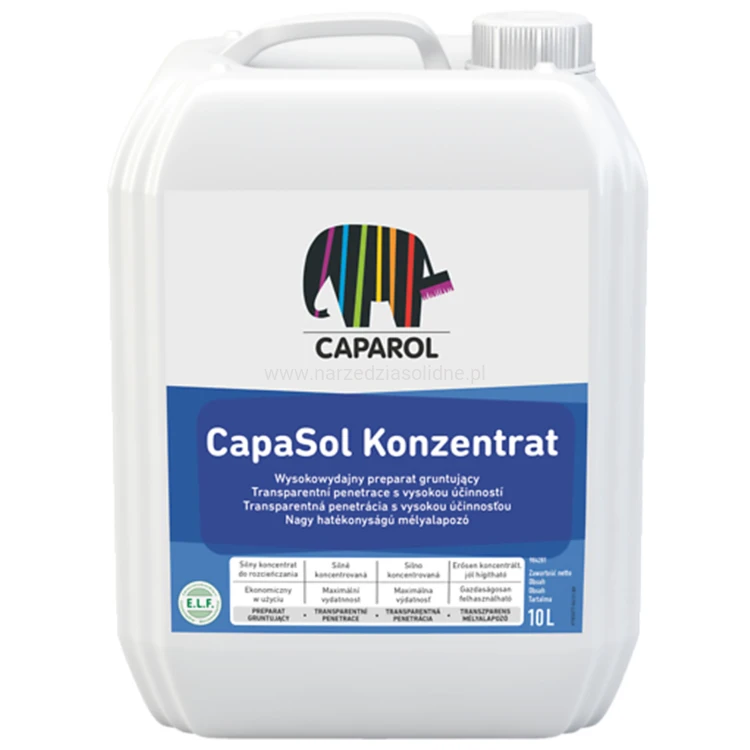 Caparol CapaSol Konzentrat 10L (1:4) - głębokopenetrujący, środek gruntujący (koncentrat)