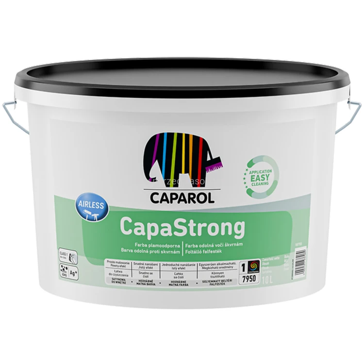 Caparol Capastrong 10L - farba plamoodporna o połysku satynowym