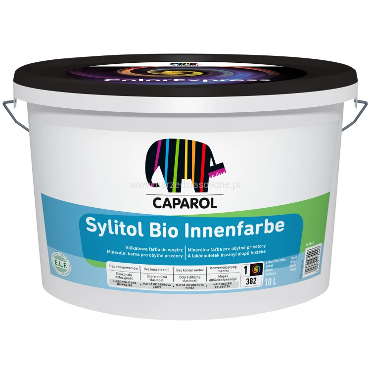 Caparol Sylitol Bio Innenfarbe 10L - najwyższej jakości, silikatowa farba do wnętrz. Przyjazna dla alergików