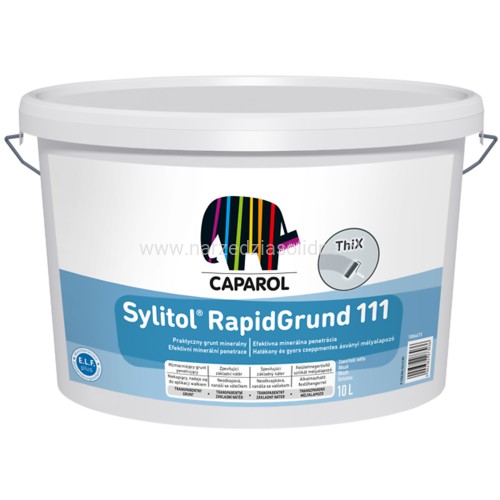 Caparol Sylitol RapidGrund 111 10L - grunt silikatowy, niekapiący