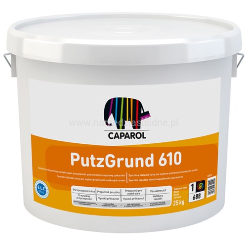 Caparol Putzgrund 610 25kg - grunt pod tynki Caparol z piaskiem kwarcowym