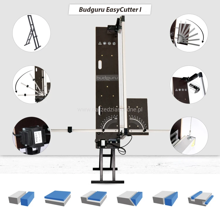 Maszyna do cięcia styropianu i styroduru XPS Budguru EasyCutter I z nóżkami