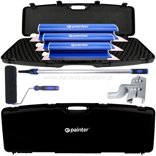 Szpachle do gładzi Painter S3 Premium Edition 80,60,40 cm, zestaw szpachli do gładzi w walizce transportowej