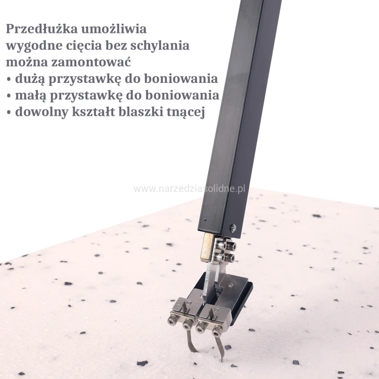 Boniarka Budguru EPS HotKnife 250 z przedłużką do boniowania, wygodna praca bez klęczenia - Budguru N300