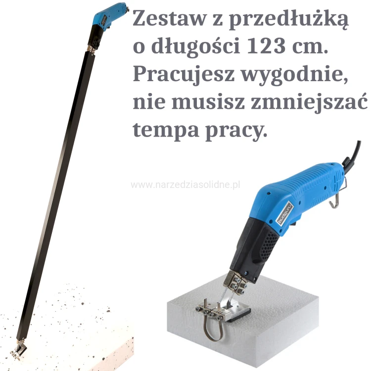 Boniarka Budguru EPS HotKnife 250 z przedłużką do boniowania, wygodna praca bez klęczenia - Budguru N300