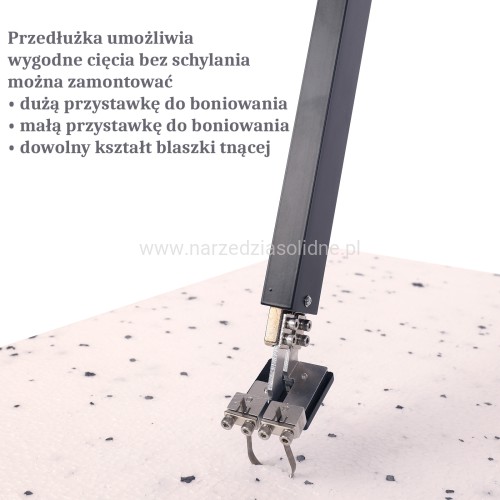 Przedłużka do boniarki, 123cm, umożliwia wycinanie kanalów pod ogrzewanie podłogowe na stojąco