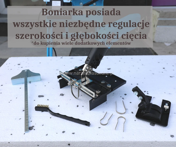 Boniarka Budguru EPS HotKnife 250 - cały komplet w walizce, do pracy ciągłej