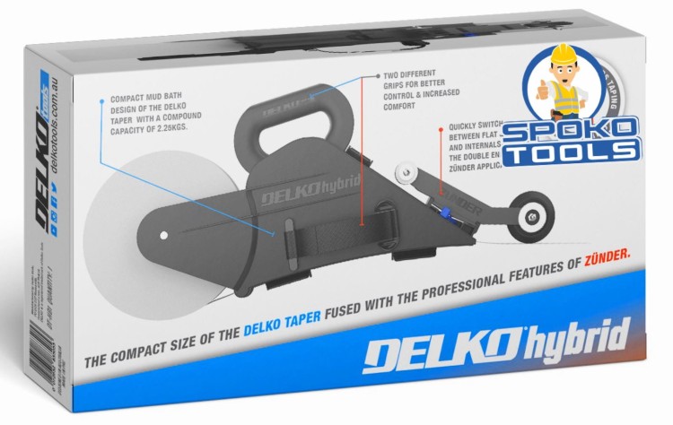 Spoiner do płyt gk, urządzenie Delko Hybrid do łączenia taśm z masą szpachlową