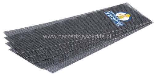 Siatka ścierna P80 prostokątna do gładzi gipsu 5 szt. SET-866