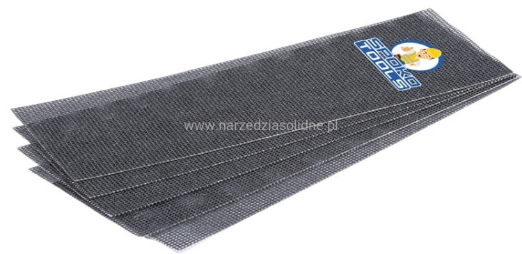 Siatka ścierna P80 prostokątna do gładzi gipsu 5 szt. SET-866