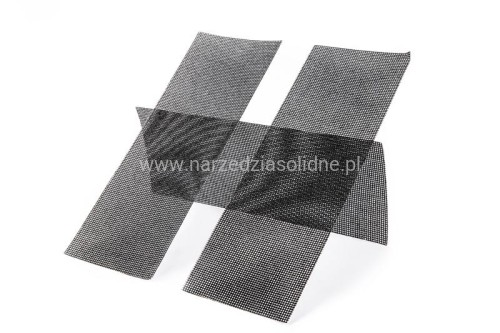 Siatka ścierna P80 prostokątna do gładzi gipsu 5 szt. SET-866