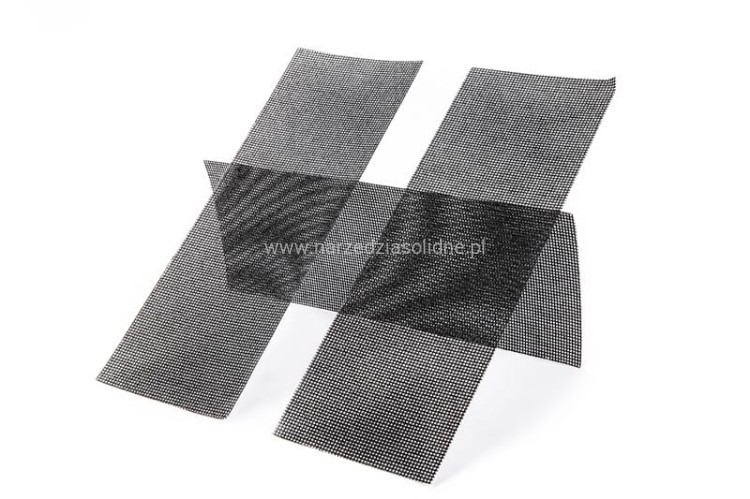 Siatka ścierna P80 prostokątna do gładzi gipsu 5 szt. SET-866