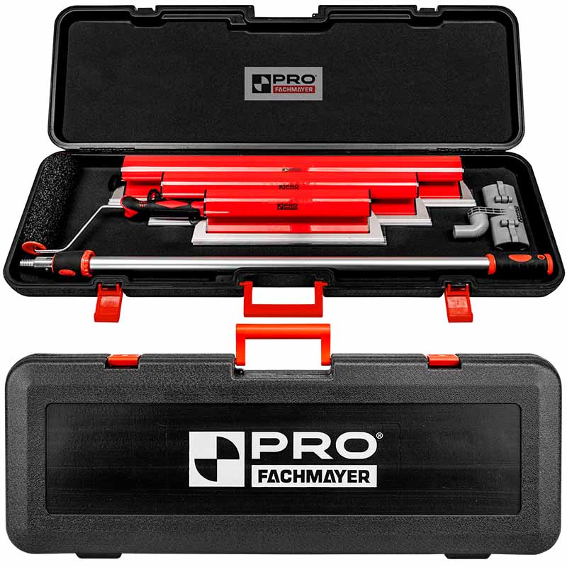 PRO zestaw szpachli do gładzi 80,60,40 cm w walizce transportowej, noże do gładzi