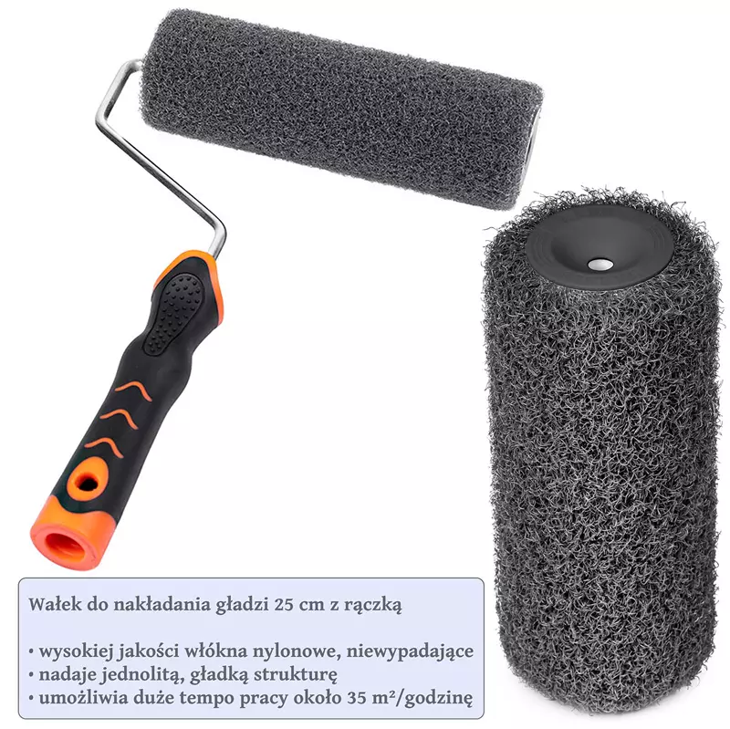 Wałek do gładzi kątowy, narożny + wałek do gładzi 9 i 25cm