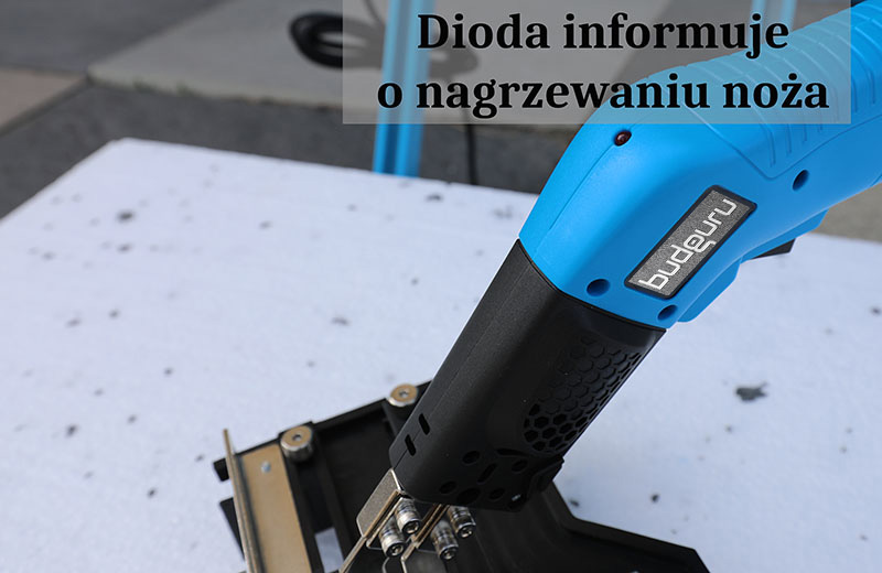 Boniarka do styropianu/styroduru, profesjonalna, do pracy ciągłej Budguru EPS HotKnife 250 TOP