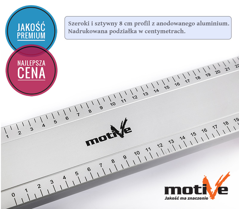 Listwa prowadząca zaciskowa 90cm szeroka Motive do pilarki tarczowej przecinarki ścisk szyna