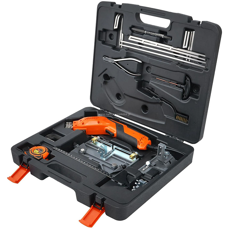 Nóż termiczny do cięcia styropianu, styroduru - Budguru EPS Knife Premium, do pracy ciągłej, moc 300W, profesjonalny zestaw