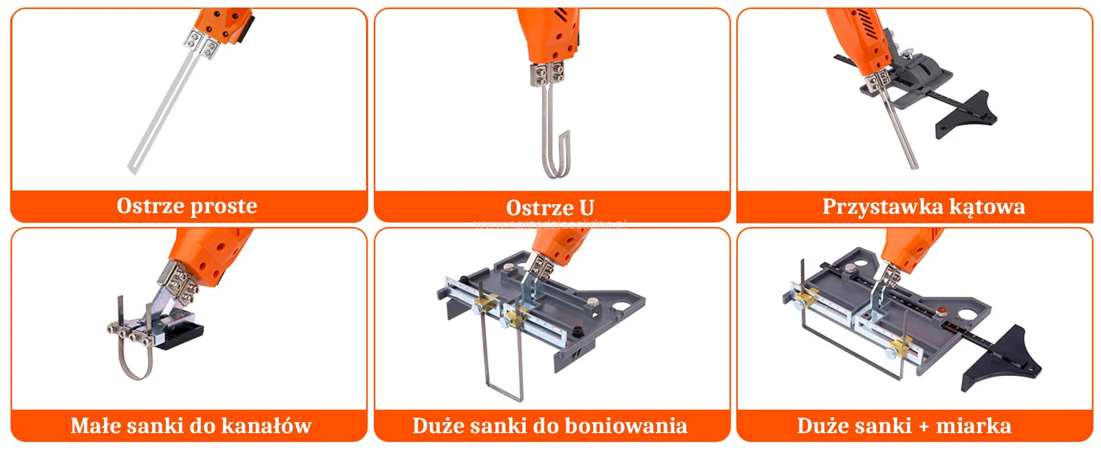 Nóż termiczny do cięcia styropianu, styroduru - Budguru EPS Knife Premium, do pracy ciągłej, moc 300W, profesjonalny zestaw