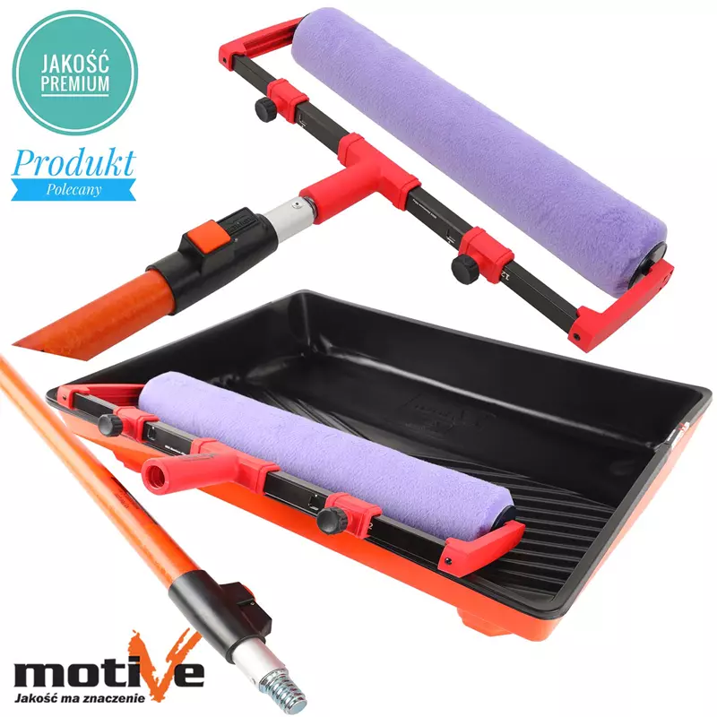 Zestaw niekapiący wałek 40cm, runo 12mm do gęstych farb