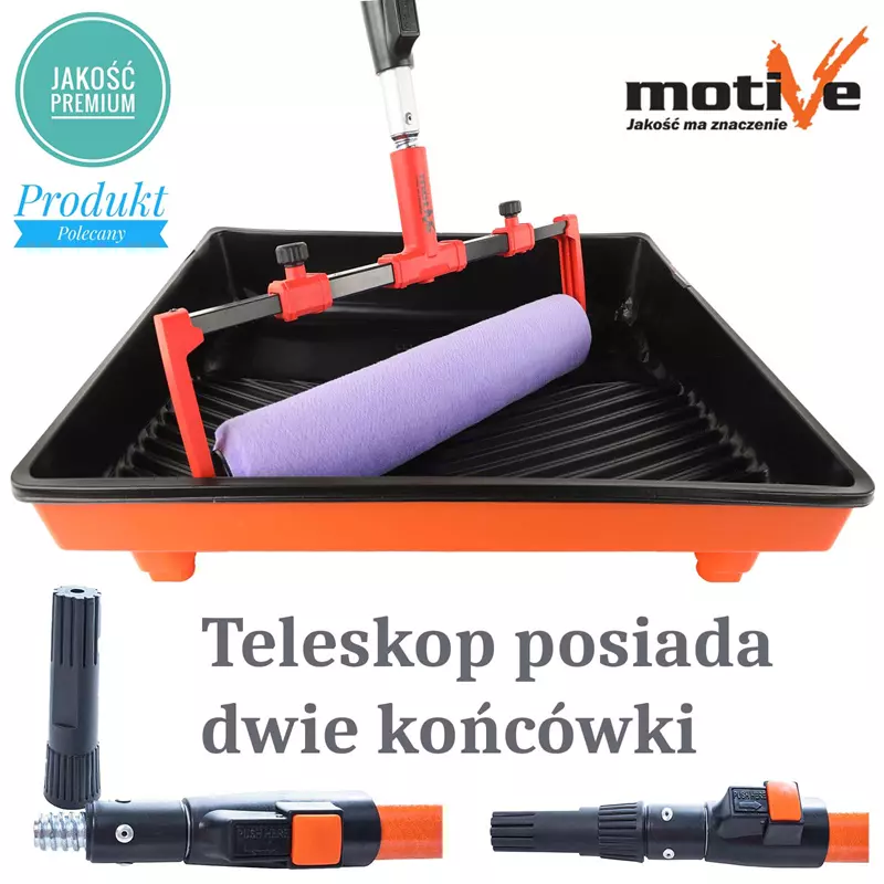 Zestaw niekapiący wałek 40cm, runo 12mm do gęstych farb