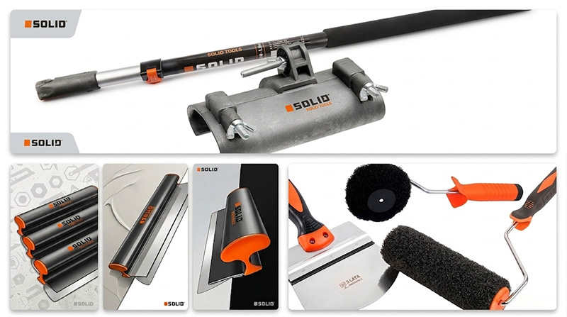 Solid zestaw noży do gładzi 25+65cm zestaw szpachli do gładzi gipsu