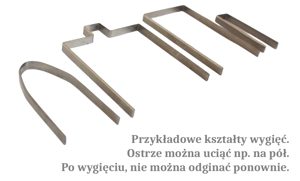 Blaszka do boniowania, ostrze do wycinania kanałów w styropianie, blaszka do samodzielnego wyginania kształtów pod bonie dł 30cm